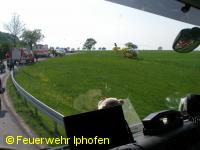 Motorradunfall zwischen Dornheim und Nenzenheim