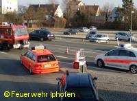 Verkehrsunfall auf der B8 bei Markt Einersheim