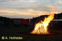 Eröffnung des Zeltlagers mit der Entzündung des Lagerfeuers