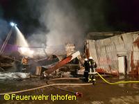 Brand Lagerhalle