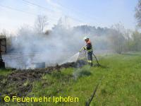 Bahndammbrand bei Mainbernheim