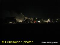 Schreinerei in Vollbrand