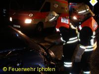 Verkehrsunfall mit 2 eingeklemmten Personen