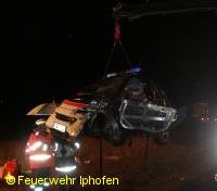 Verkehrsunfall mit 2 eingeklemmten Personen