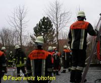 Brand eines Garagendachstuhls