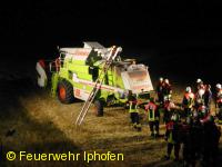 Mähdrescherbrand in Willanzheim