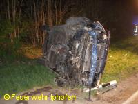 Verkehrsunfall am Kreisverkehr Mainbernheim