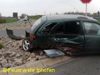 Verkehrsunfall Kreuzung B8