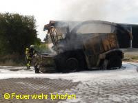 Brand Häcksler in Willanzheim
