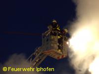 Schreinerei im Vollbrand