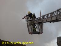 Schreinerei im Vollbrand