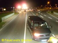 Verkehrsunfall B8 im Kreuzungsbereich