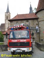 Bienenschwarm im Rödelseer Tor