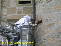 Bienenschwarm im Rödelseer Tor