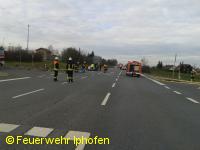 Verkehrsunfall B8 - Kreuzung Bahnhofstraße