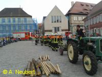 Ankunft am Marktplatz