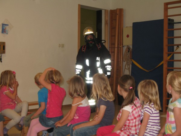 Im Kindergarten: Keine Angst vor dem Atemschutzmonster